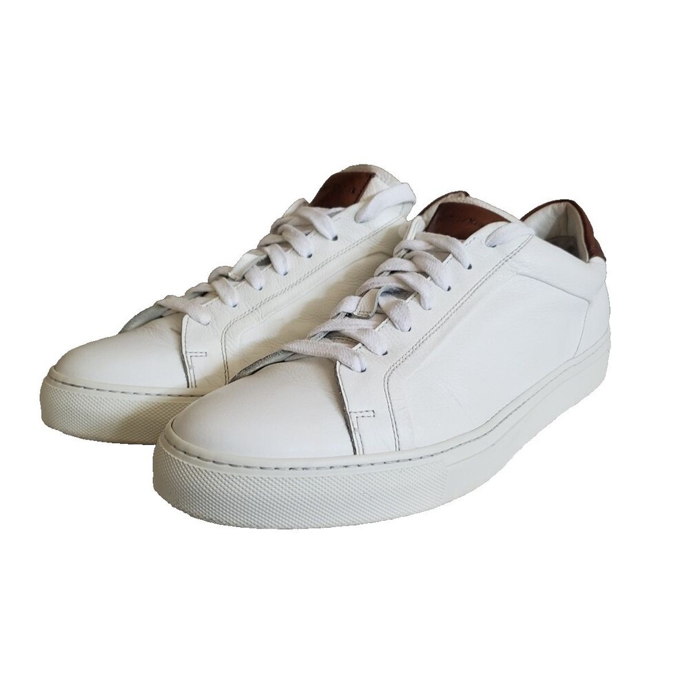 To Boot New York Castle Sneakers Men's Size 11 White Tan $450 Luxury Shoes